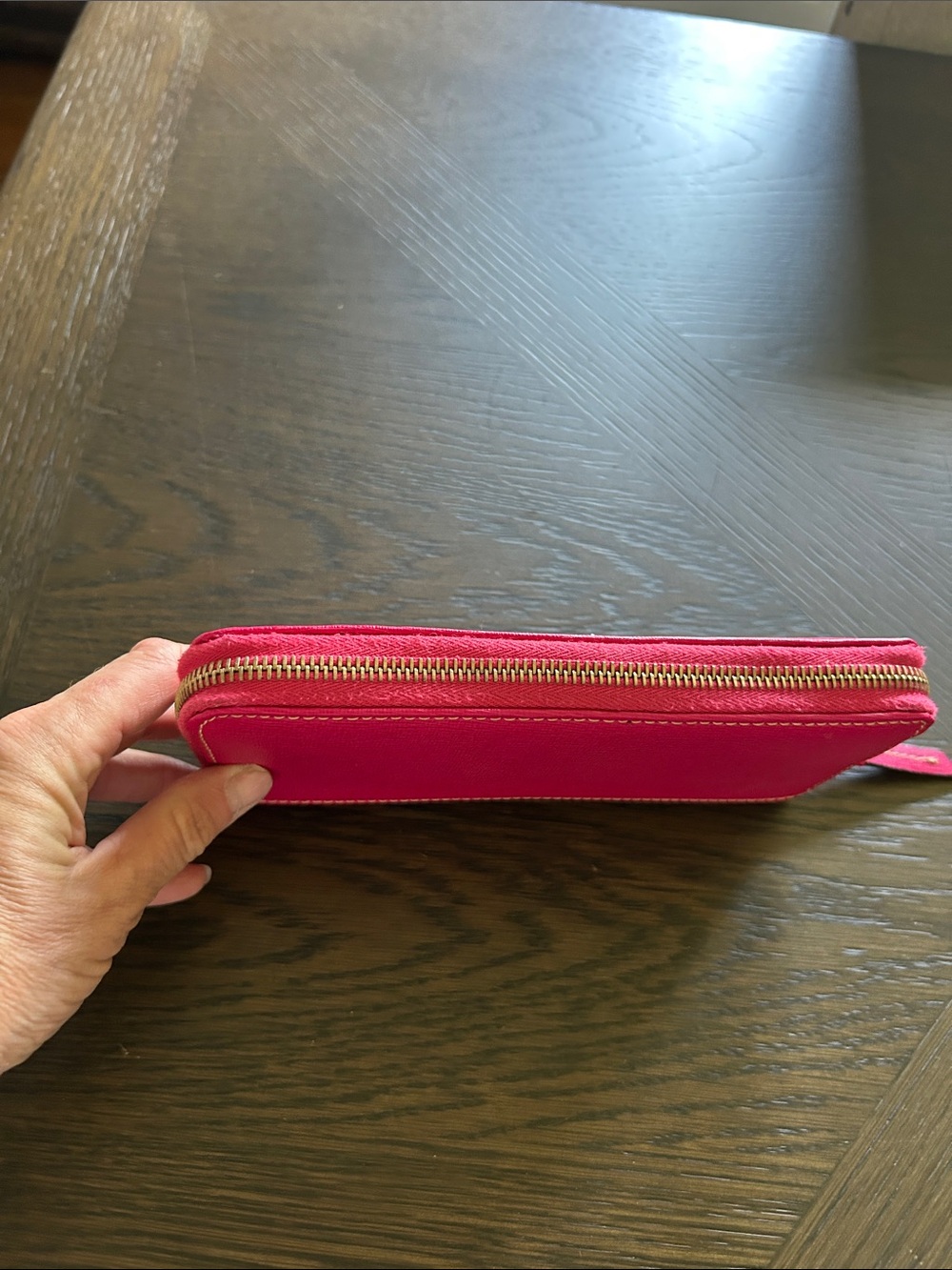 Dooney & Bourke Large Saffiano Pink Zip Around Wallet EXCELLENT CONDITION - Picture 8 of 8